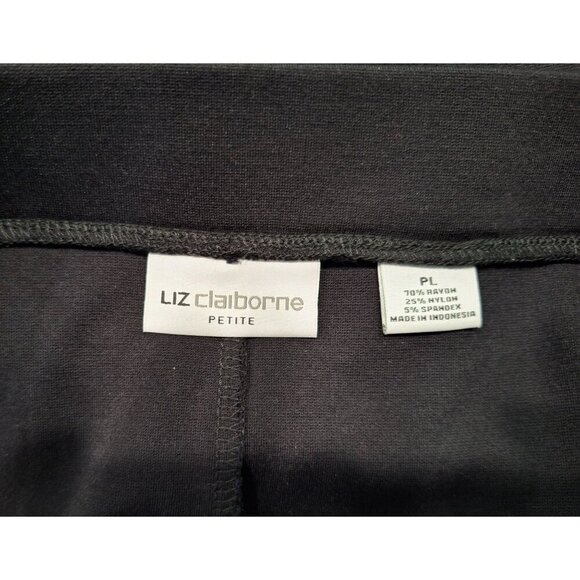 EUC Liz Claiborne Petite Black Pencil Skirt/Sz Petite Large - Picture 3 of 3
